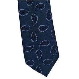 JOS A BANK Signature Collection Paisley, Silk Tie, Blue & Teal, MADE IN ITALY